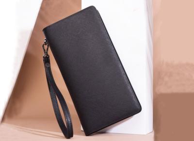 China Purse lady Custom logo leather long handbag 2019 stylish simple zipper multi-functional handbag wallet for sale