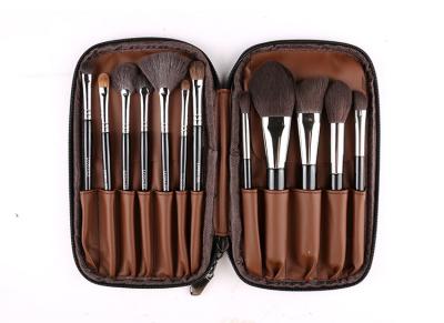 China Large capacity zipper brush bag, brush set, makeup tool, makeup brush, 12 brush drum bags for sale