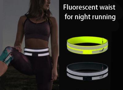 China Fanny pack female portable sports small bag male outdoor belt night running equipment reflective waist for sale