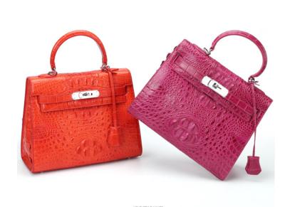 China Dongguan manufacturer sells new crocodile skin handbag for ladies with customized logo for sale