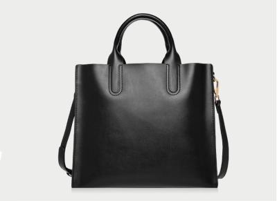 China Three sizes PU leather tote one-shouldered crossbody custom logo women's handbag with strap for sale