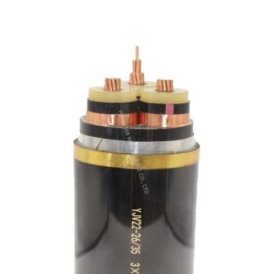 China 1.5-630mm1-5 Indoor Underground Core , Armored Tunnel Copper Core Medium Pressure XLPE Insulated Power Cable for sale