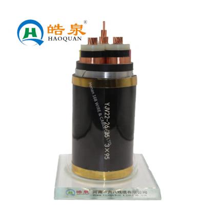 China Environmental Friendly 3 Core Copper Conductor Medium Voltage Armored XLPE Insulated Power Cable for sale