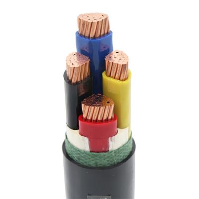 China 2,3,4,5 Core 95mm 120mm Copper Conductor XLPE Insulated Underground Armored Underground Power Cable for sale