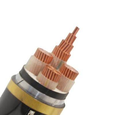 China Underground high temperature and low voltage halogen free wire and cable 1-5 core PVC insulation layer 1.5-630mm for sale