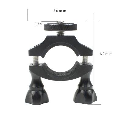 China Camera Parts FEICHAO Bracket Mount Bicycle Conversion 1/4 Screw Metal Extension Clip Accessories For OSMO Mobile 2 for sale