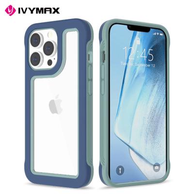 China IVYMAX Anti-drop Stong Protection Clear PC TPU Shockproof Cell Phone Case For iPhone 12 13 pro 6.1 Phone Case Accessories for sale