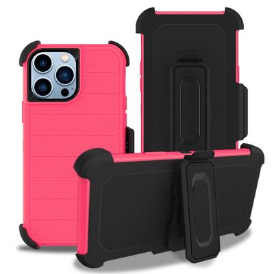 China IVYMAX Heavy Duty Anti-Fall Hard Rugged Light Weight Slim Shockproof Protective Case For iPhone 13 Pro Max Phone, Hot Pink for sale