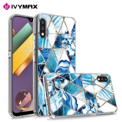 China Fashion and simple IMD design for LG K32 5G K22 plus K22 marble luxury cute woman slim fit shockproof bumper hybrid case for sale