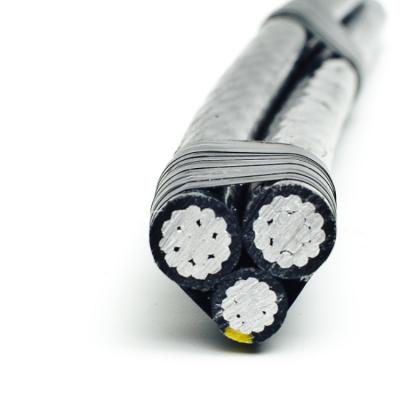 China Overhead XLPE Insulated Overhead Aluminum Triple Service Drop ABC Cable for sale