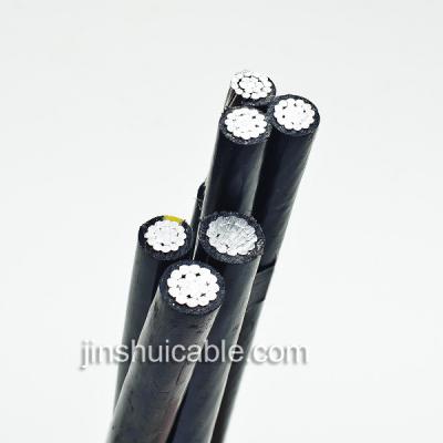 China Construction 0.6/1kV twisted aluminum cable 2x16, 4x16 for sale