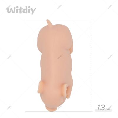 China DIY TOY Witdiy Silicone Rebirth Doll Collectible And Very Realistic DIY Pig Kit With Closed Eyes Palm Size Is Only 5.11 Inches for sale