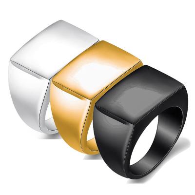 China CLASSIC stainless steel cyclist ring for women men, ideal gift for dad and friend, black gold silver color for choice for sale