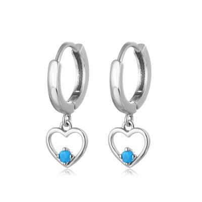 China TRENDY Mini Heart Charm Hoop Earrings for Women Fashion for sale