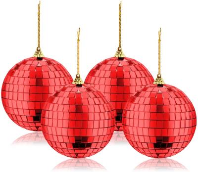 China Red Party Disco Mirror Balls Hanging Ball for sale