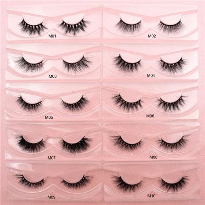 Chine Cilios 3d fur mink eyelash with glitter pink mink lashes customized 3d logo mink lashes à vendre