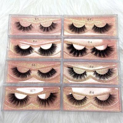 China Siberian Cilios fur factory wholesale price 3d mink eyelash real mink lashes with customize own brand box à venda