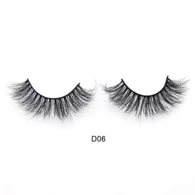 Cina Hot Cilios D06 fur lash styles sample eyelashes real mink wholesale lashes 15mm 20mm 22mm 3d mink eyelashes in vendita