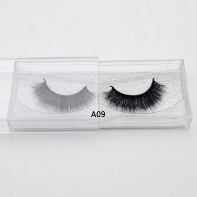 Cina Cilios A09 7-15mm Fur Mink Eyelash Fluffy 3d Mink Lashes Wholesale 3d Mink Eyelashes in vendita