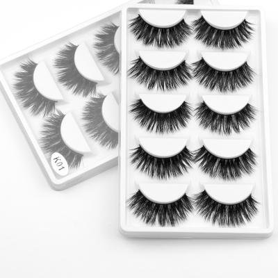 China 100% False Lashes Reusable Natural Eyelashes Cruelty Free Handmade Cilios Fur Mink Eyelashes Lashes Wispies for sale