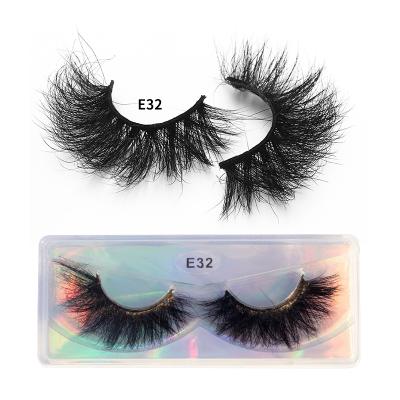 China Handmade Reusable 100% Natural Mink Lashes Cruelty Free Lashes 3D Cilios Fur Mink Eyelashes Eyelashes for sale