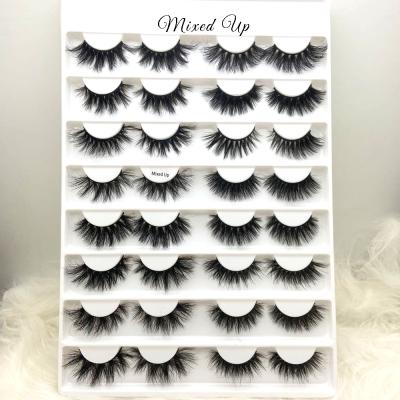 China Cilios 16pair fur eyelashes book 3d mink lashes real private label 3d mink eyelashes wholesale seller for sale