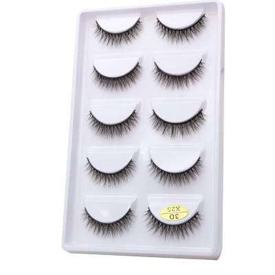 China Wholesale Handmade False Eyelashes 3D Mink Lashes Private Label Seller Fake Mink Eyelashes for sale