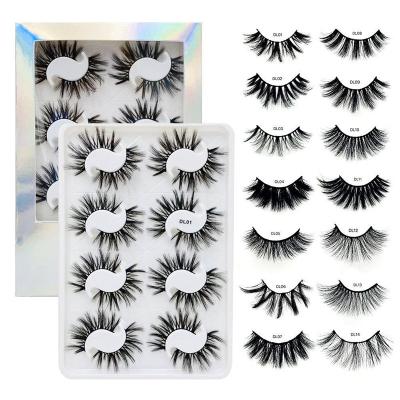 China Handmade Thick Fluffy Soft Lashes Dramatic Synthetic Lashes Extensions Lashes Silk Makeup Tools for sale