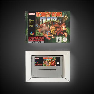 China Donkey Kong Country - EUR PAL Version Battery Save RPG Video Game Cartridge With Retail Box For SNES Donkey Kong Country 16 Bit Game Cartridge With Box for sale