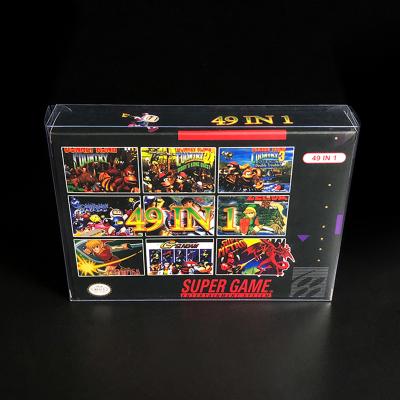 China Super 49 in 1 Multi Game Box Case for SNES USA Version Video Game Console 49 in 1 Cartridge Super 49 in 1 for sale