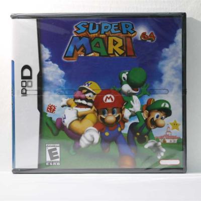 China brand new 1:1 replica Super Mario 64 game cartridge with box and manual for DS 2DS 3DS game console for sale