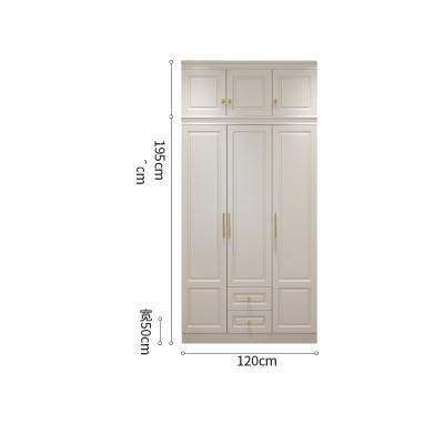 China Adjustable (height) Wardrobes Bedroom Modern Sliding Wooden Wardrobe Storage Closet Wardrobes With Upper Cabinets for sale