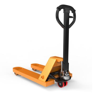 China Building Material Shops Manufacture Small Pallet 3T Manual Forklift Nylon Wheel Hydraulic Jack Forklift For Warehouse for sale