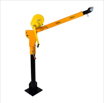 China Other 1 Ton Mini Hydraulic Electric Hoist 12v 24v Small Crane Truck Mounted Lifting Crane Pickup Truck for sale