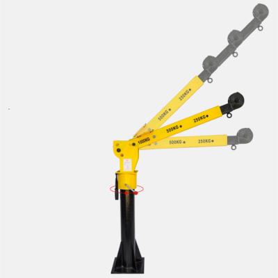 China China Factory 1 Other Ton Mini Telescopic Crane Portable Davit Crane 12 Volt Pickup Truck Crane Small Electric Crane for sale