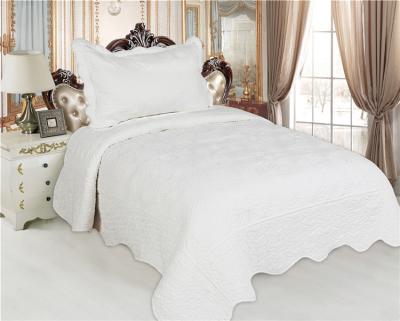 China Soft Touch Wholesalers Bedspread Set White, Comforter Set Colcha For Bedroom Comforters Decoration Bed Cover King Queen Size for sale