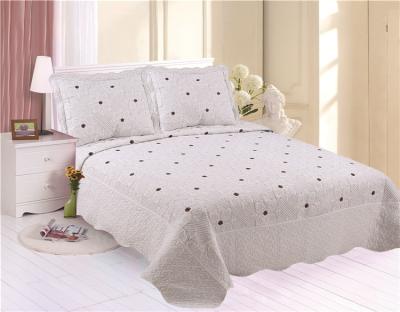 China Soft Touch Bedding Pujiang Comforter Sets Comforters Embroidery Microfiber Bedspread Set China 3pcs Stitchinig Colcha Comforter for sale