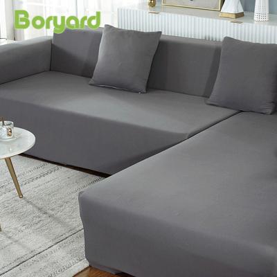 China BORYARD Amazon Modern Hot Sales Solid Color Deep Stretch Fabric Sofa Covers Fit For Living Room for sale