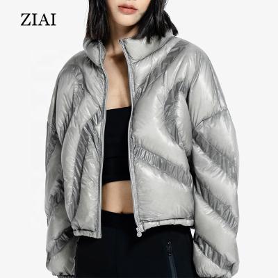 China Custom Lightweight Thin Comic Collar Quilted Sense Design Jacket Fashion Sense Women Cotton Jacket Coat QUICK DRY QUICK DRY for sale