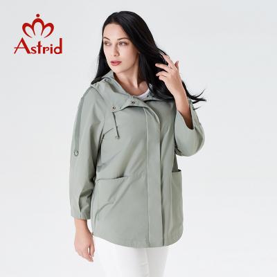 China Slim Green Hooded Ditch Women's Casual Coat Spring Jacket Spring Jacket Shorts On Sale Hot Sale Women Fashion Coat AS-9045 for sale