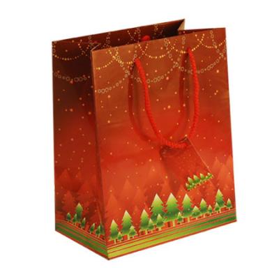 China Custom Made Christmas Personalized Paper Gift Bag Printed, goodie bag for promotional for sale