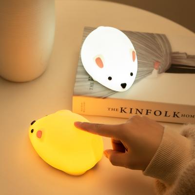 China Modern Crazy Warm Mouse Light For Birthdays Gift Kids Room Table Lamp Baby Nursery Warm White Light Decorative Lighting Lamp for sale