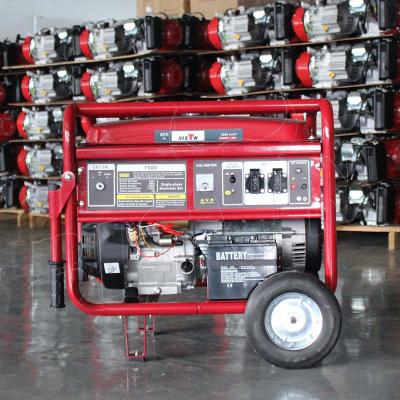 China BISON Chinese Portable 10KW Silent Generator Price Electric Gasoline Generator 9000w BS9500 for sale