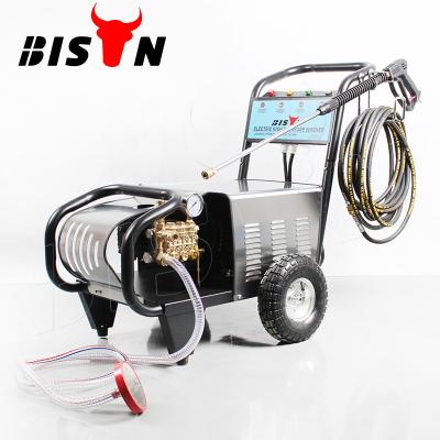 China BISON 11Kw Pressure Residue Sealless Critical Cleaning Portable Bike Wash Equipment 120 Volt Motor Clean Machine for sale