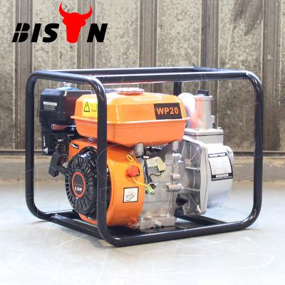 China Bison China Hand Water Pump High Efficiency Natural Gas Powered Mini Gasoline Water Pump 2 Inch for sale