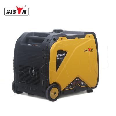 China BISON 3kva Electric Start Inverter Generator Key Start 3kw Inverter Generator BS3500IE for sale