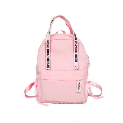 China Multi-pockets Lace Fashion Nylon Material Girls Preppy Style Travel School Backpack Bags Mochilas for sale