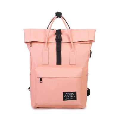 China With USB Girls Women Men School Bags Mochila Canvas Rucksack Laptop Backpack for sale