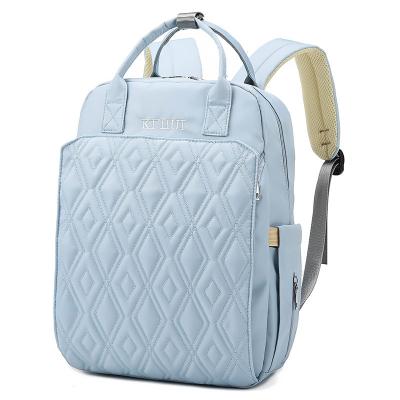 China Multifunctional Water Resistant Baby Diapers Bag Backpack With Changing Station Leather Mummy for sale