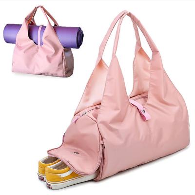 China Lightweight ONLY BAG Custom Logo Yoga Large Foldable Travel Gym Duffle Mat Tote Bag for sale